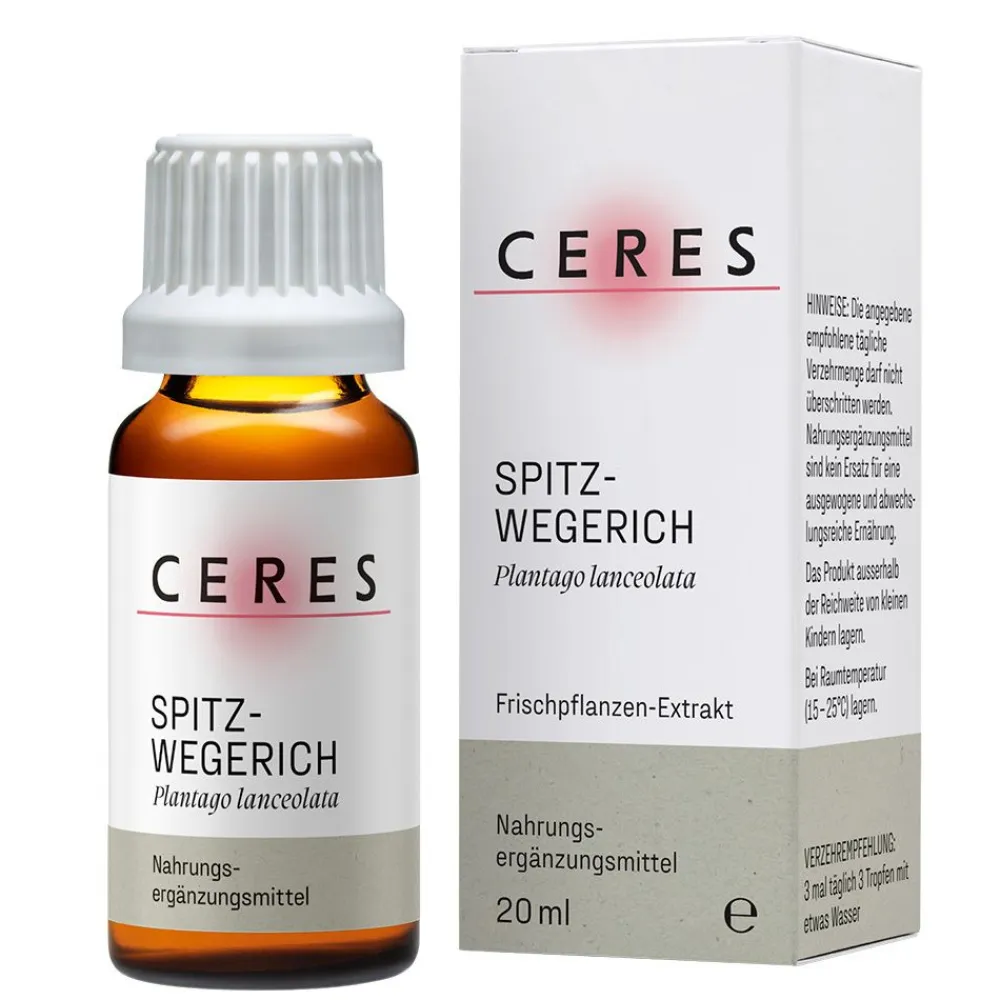 CERES Spitzwegerich Plantago lanceolata Extrakt Tropfen> Discount
