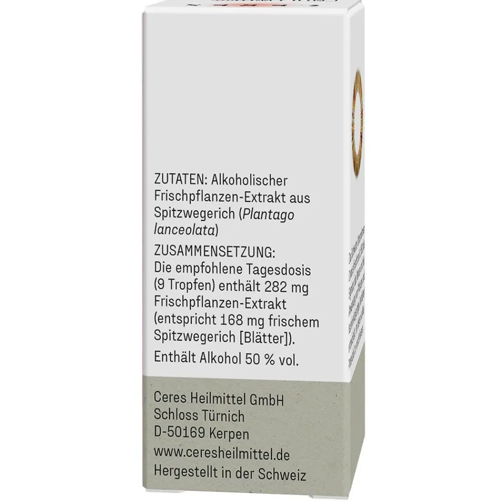 CERES Spitzwegerich Plantago lanceolata Extrakt Tropfen> Discount