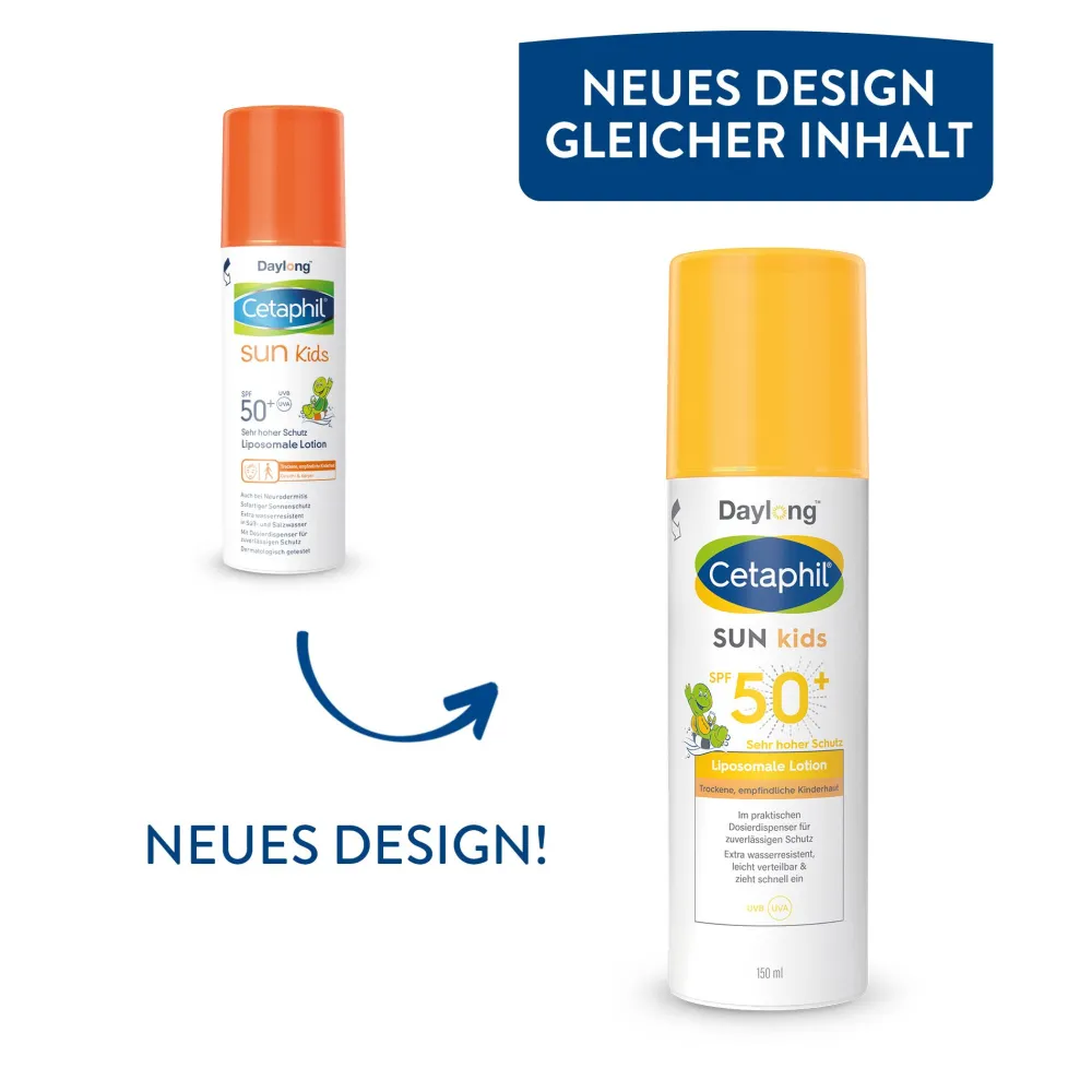 SUN Kids Liposomale Lotion SPF 50+ Sonnenschutz für Baby- & Kinderhaut|Cetaphil Discount