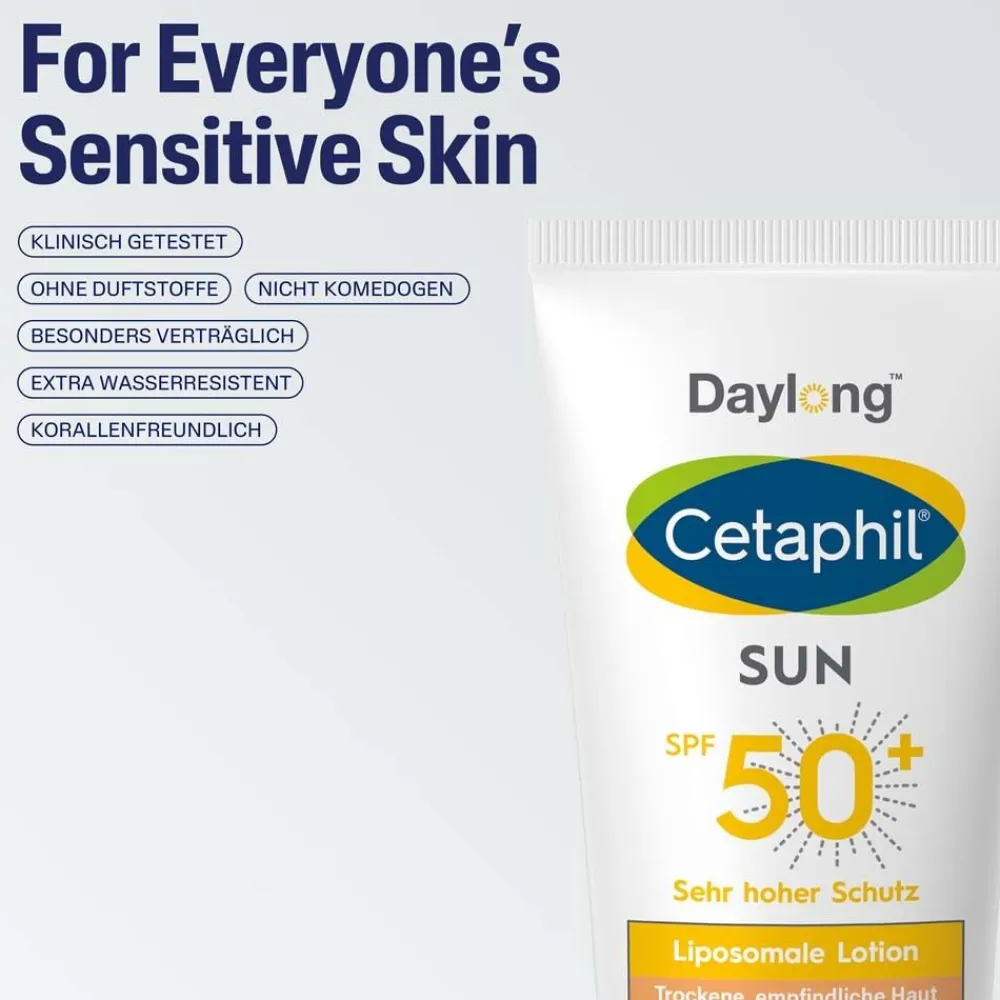 SUN Liposomale Lotion SPF 50+ Feuchtigkeitsspendende Sonnenschutzlotion>Cetaphil Hot
