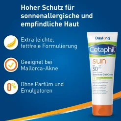 SUN Sensitive Gel-Creme SPF 30 Extra-leichter, fettfreier Sonnenschutz|Cetaphil Hot
