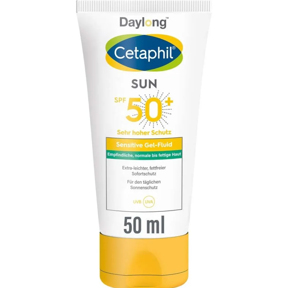 SUN Sensitive Gel-Fluid SPF 50+ Extra-leichter Sonnenschutz Gesicht|Cetaphil Clearance