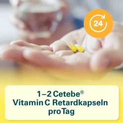 ® Vitamin C Retard 500 Arzneimittel, hochdosiertes Vitamin C mit Langzeitwirkung,|Cetebe Clearance