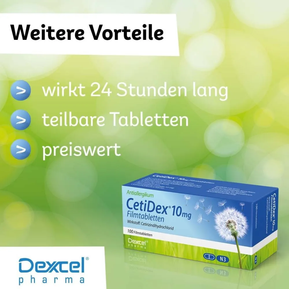 CetiDex® 10mg, bei Allergien> Online