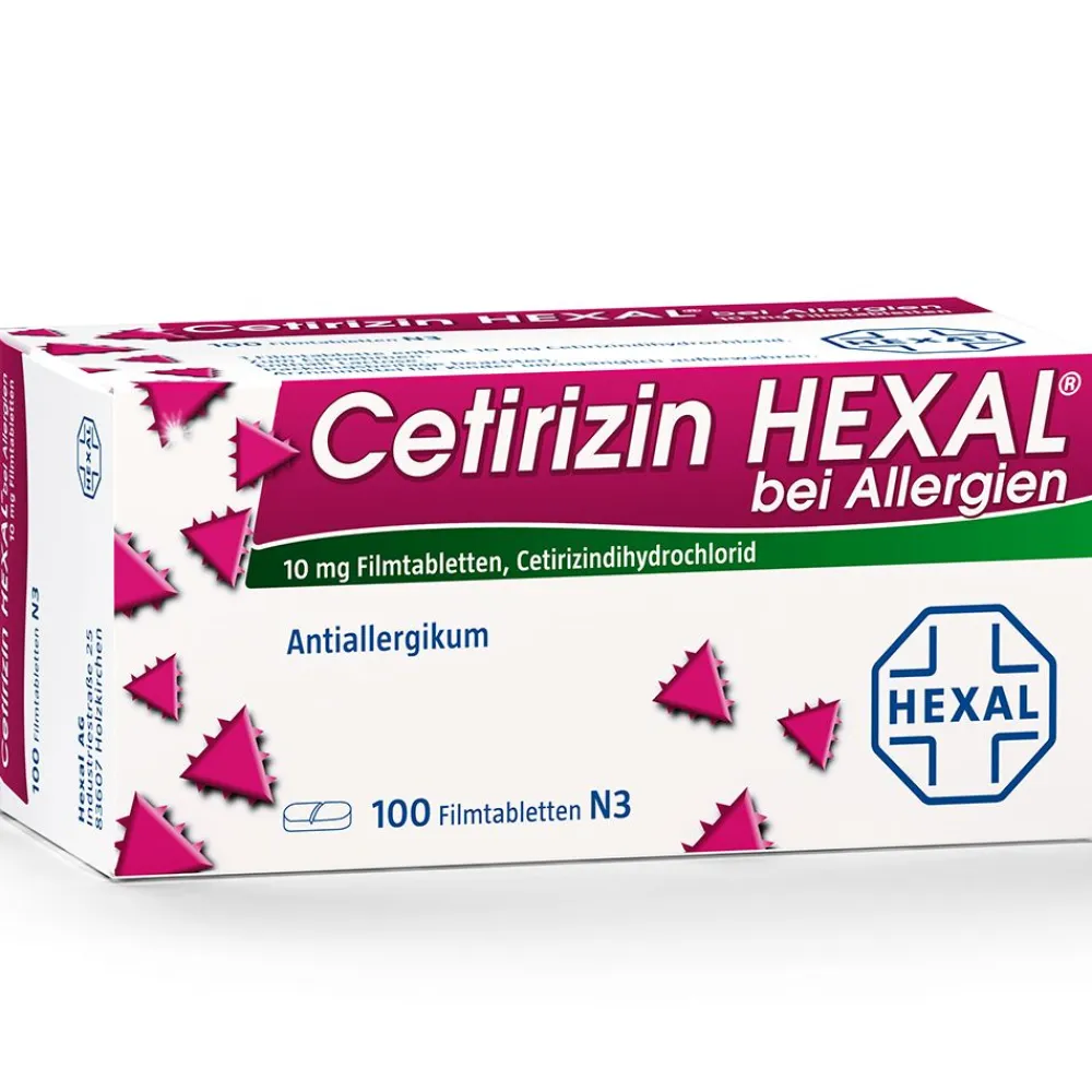 Cetirizin ® bei Allergien 10 mg>Hexal Clearance