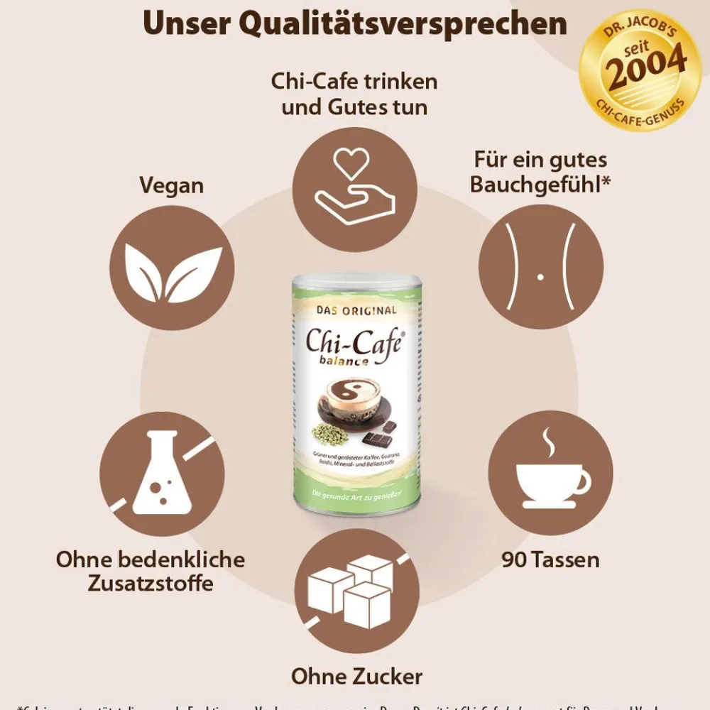 balance Wellness Kaffee mit Akazienfaser Guarana Reishi-Pilz Ginseng>Chi-Cafe Best