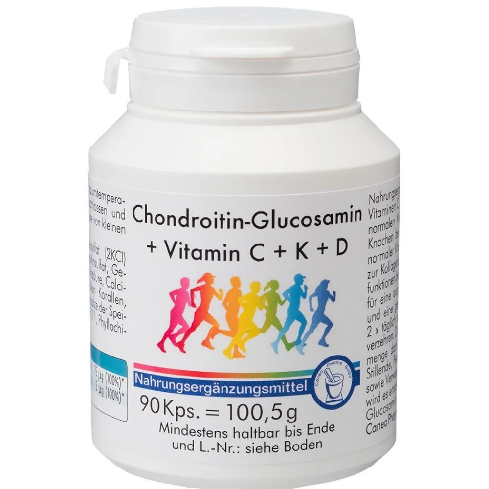 Chondroitin-Glucosamin + Vitamin C + K + D Kapseln> Discount