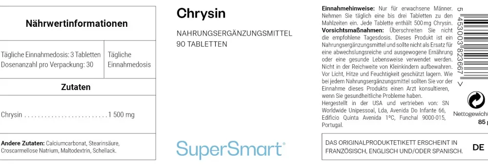 Chrysine - SuperSmart> Discount