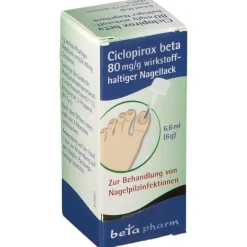 beta 80mg/g wirkstoffhaltiger Nagellack|Ciclopirox Sale