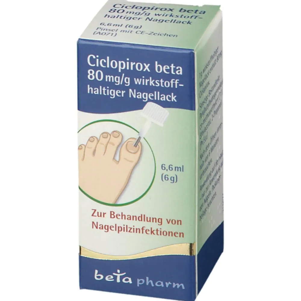 beta 80mg/g wirkstoffhaltiger Nagellack|Ciclopirox Sale