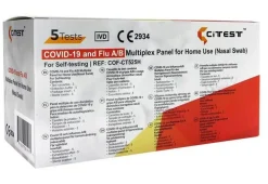 CITEST 3 in 1 COVID-19 + Influenza A+B Viren Corona Schnelltest + Gratis BLT Desinfektionsmittel| Hot