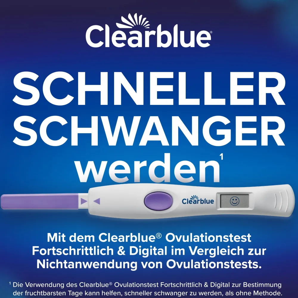 Clearblue Ovulationstest FORTSCHRITTLICH & DIGITAL + Schwangerschaftstest|Clearblue Schwangerschaftstest