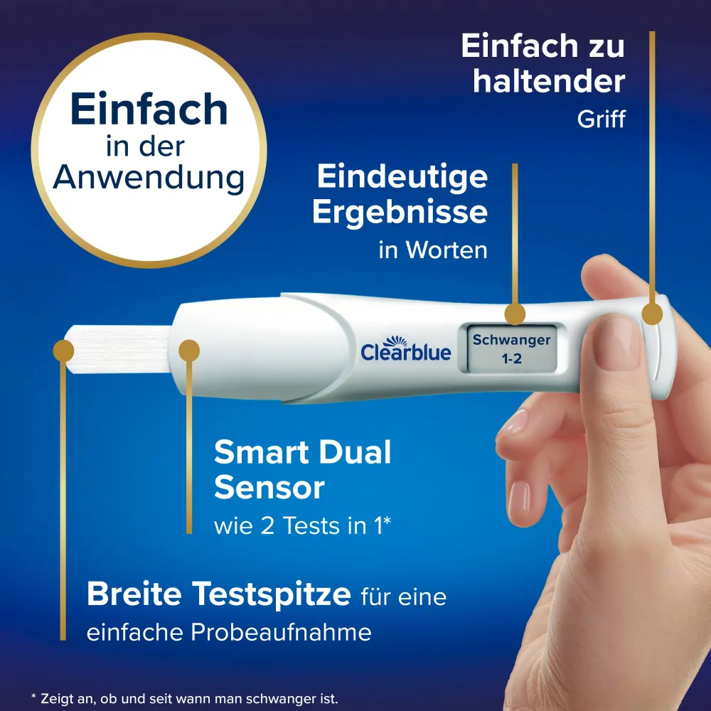 Schwangerschaftstest MIT WOCHENBESTIMMUNG>Clearblue Outlet