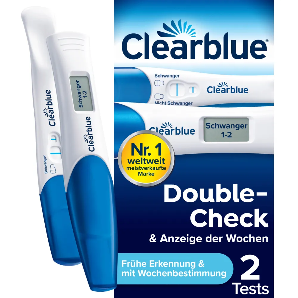 FRÜHE ERKENNUNG + MIT WOCHENBESTIMMUNG Kombipack|Clearblue Schwangerschaftstest Discount