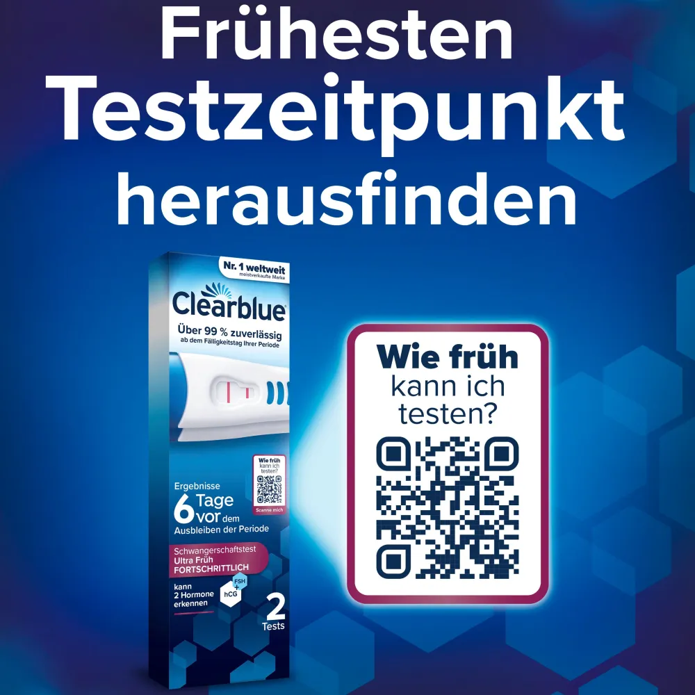 Schwangerschaftstest 6 Tage vorher 2 Hormone>Clearblue