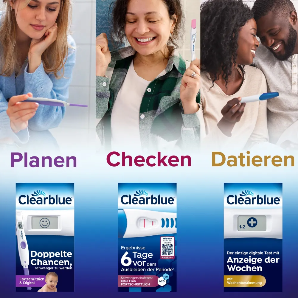 Schwangerschaftstest 6 Tage vorher 2 Hormone>Clearblue