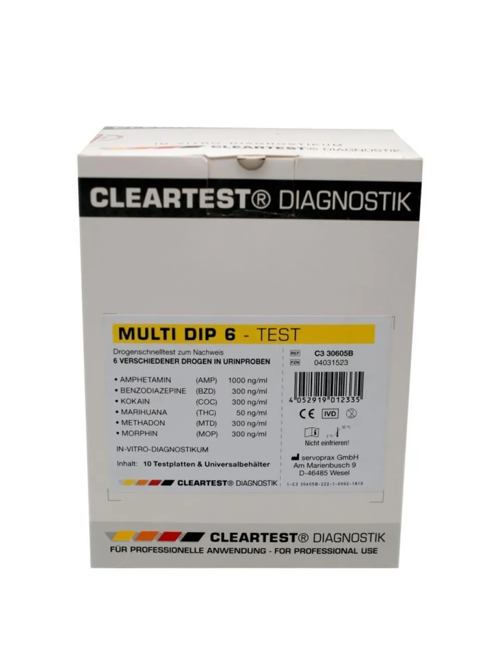CLEARTEST Multi Dip Drogen Urintest Nachweis von 6 Drogen in Urinproben> Outlet