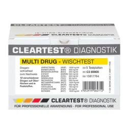 CLEARTEST Multi Drug Drogen Wischtest, Nachweis von 12 Drogen auf Oberflächen> Online