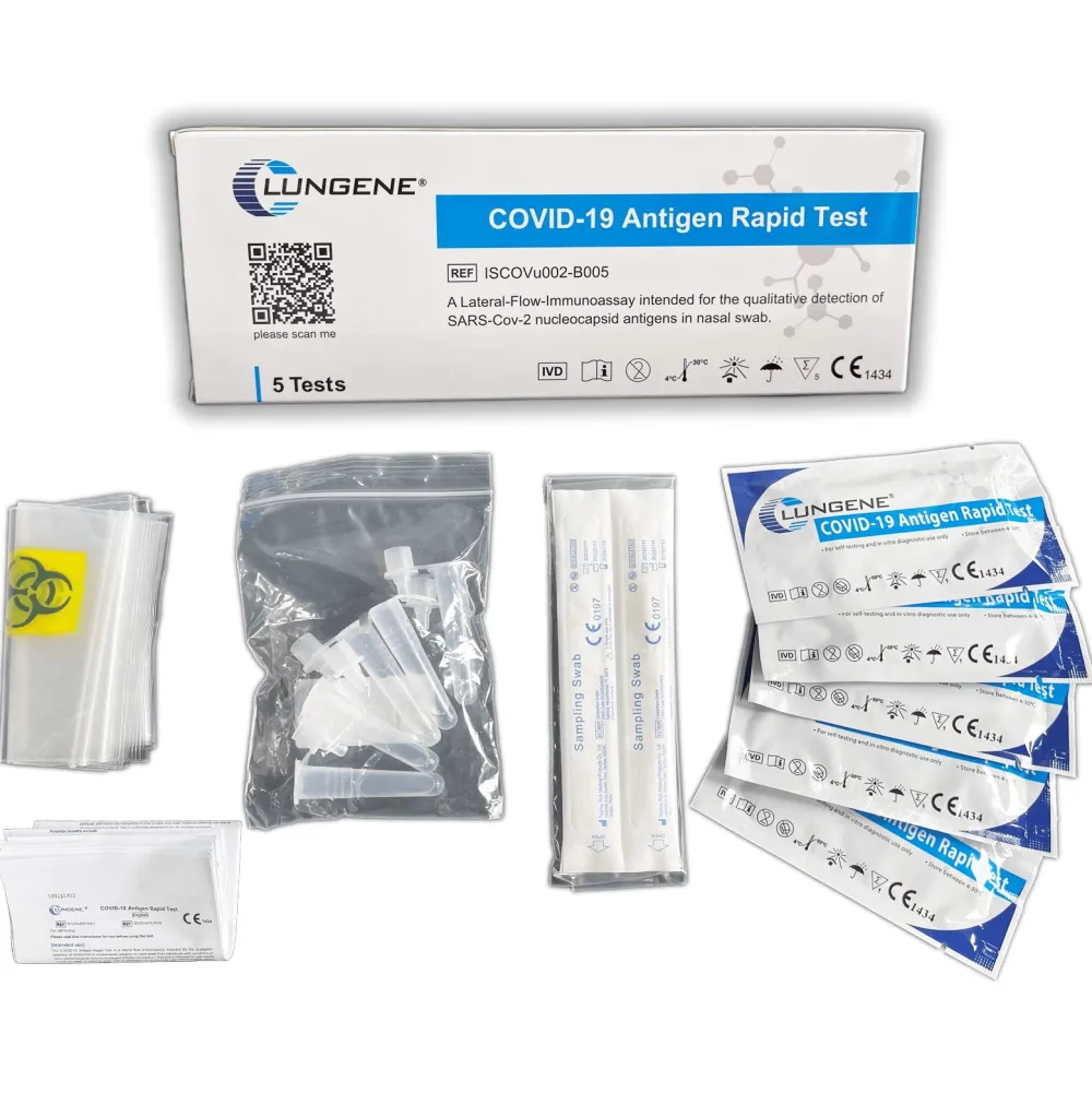 ® LAIEN Antigen Test - COVID-19 Schnelltest (Nasal Swab) - CE 1434 (5 Stück)>CLUNGENE Sale