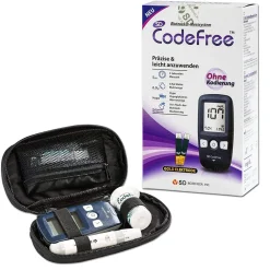 CodeFree Blutzuckermessgerät Set mit Teststreifen, Diabetes-Set mg/dL| Online