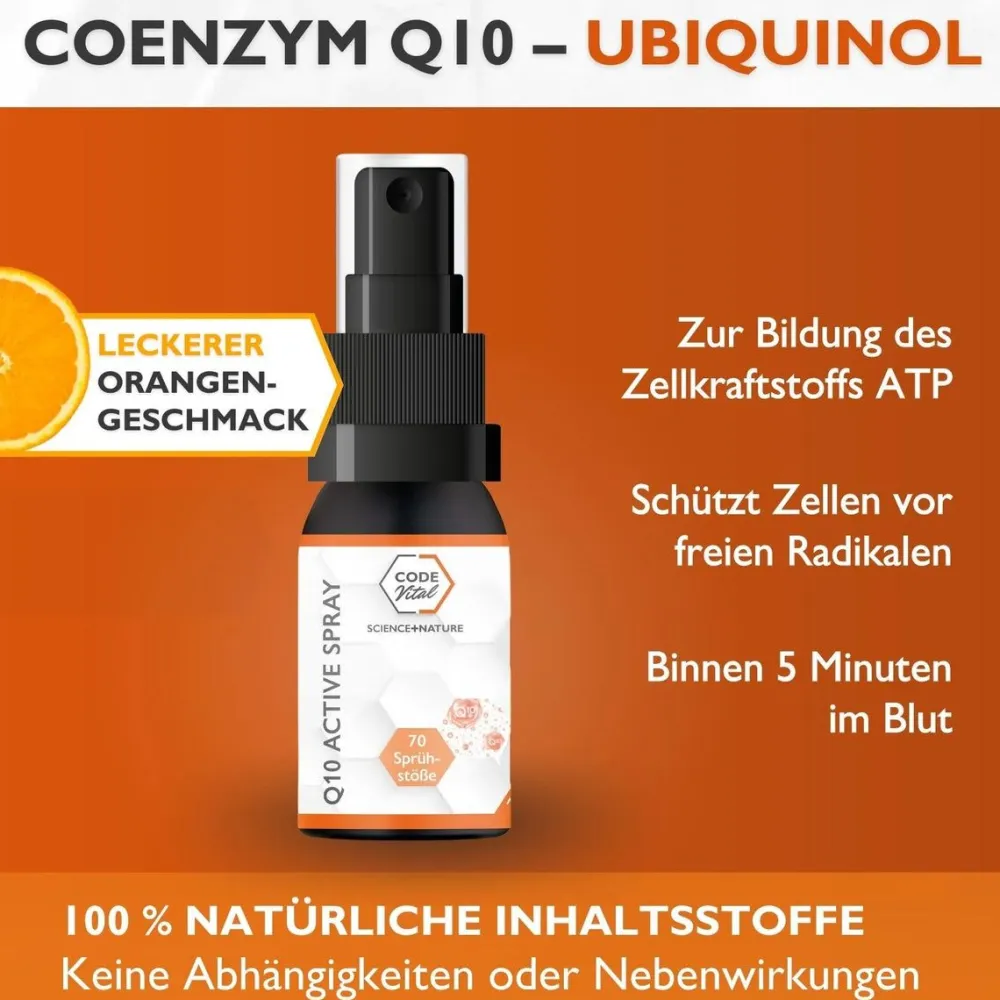 CODE Vital Q10 Active Spray mit Coenzym-Ubiquinol, Energie für jede Zelle> Outlet