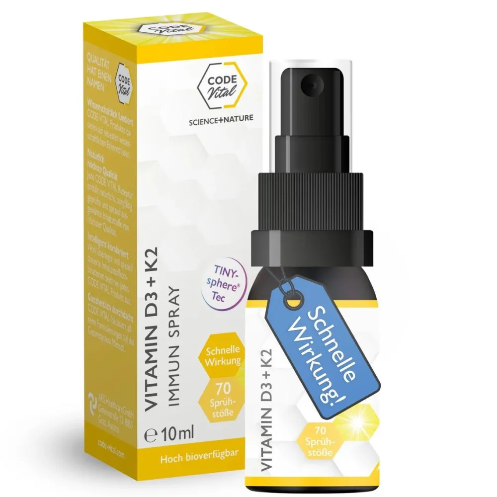 CODE Vital Vitamin D3+K2 Immun Spray - Für dein IMMUNSYSTEM| Online