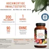Coenzym 200mg Q10 90 vegane Kapseln hochdosiert Haut Haare Gelenke Glanzleistung ®|NATURTREU Clearance