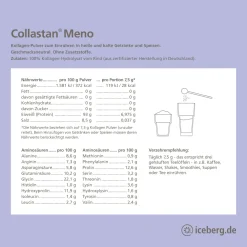 Collastan® Meno Premium Kollagen-Komplex für Frauen in den Wechseljahren, Menopause| Hot