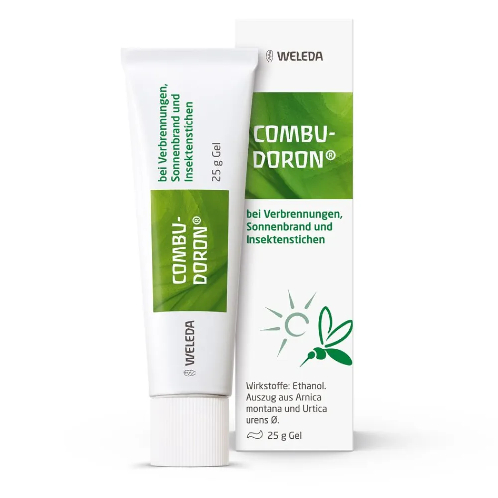 Combudoron® Gel kühlt & lindert Schmerzen bei Insektenstichen, Sonnenbrand & leichten Verbrennungen>WELEDA Discount