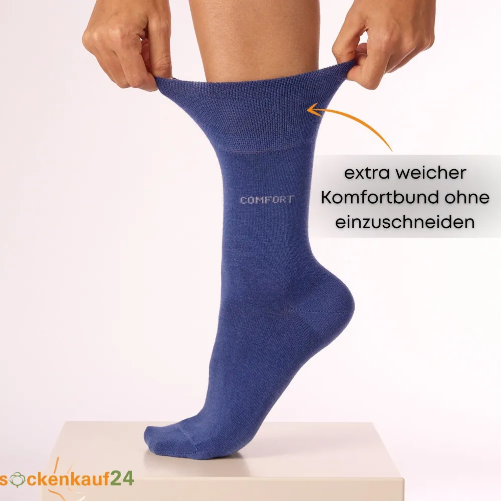 Comfort Diabetiker Socken mit Komfortbund ohne Gummi|sockenkauf24 Sale