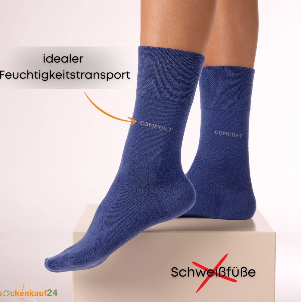 Comfort Diabetiker Socken mit Komfortbund ohne Gummi|sockenkauf24 Sale