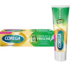 Ultra Haftcreme Starker Halt + Frische|COREGA Hot
