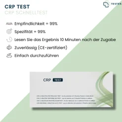 CRP Schnelltest - CRP Test - CRP Test für Zuhause - Selbsttest - The>TESTER New
