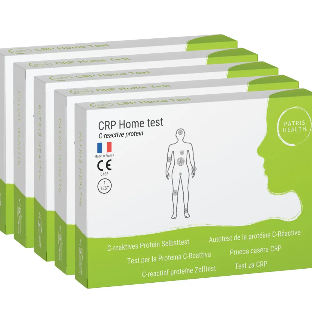 CRP Selbsttest – C-reaktives Protein Schnelltest für Zuhause, Entzündungsprüfung – Patris Health®| Online