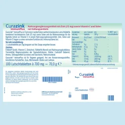 ® ImmunPlus – Veganes Nahrungsergänzungsmittel zur Unterstützung des Immunsystems, Zinkcitrat|Curazink Clearance