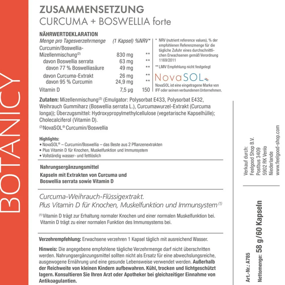 CURCUMA + BOSWELLIA forte – Kurkuma Weihrauch Kapseln> Discount