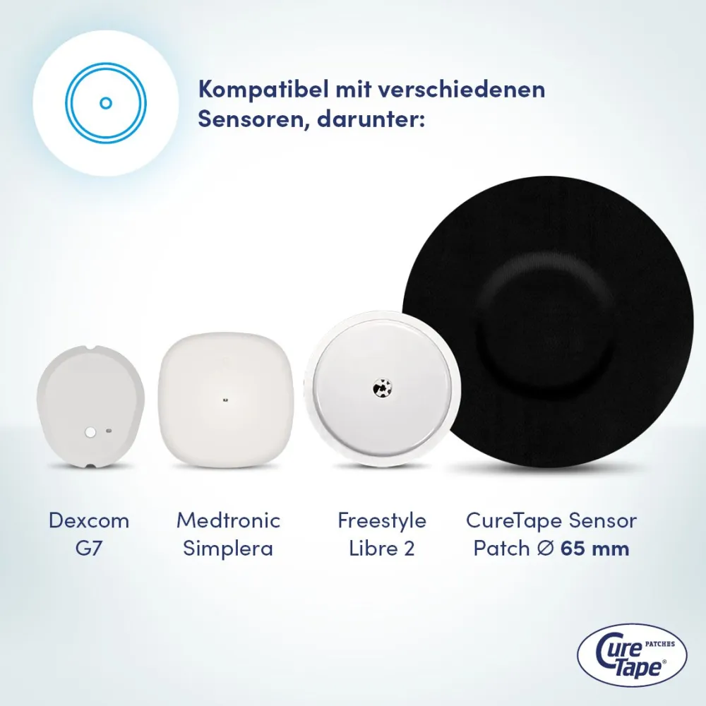 CureTape® Sensor Patch - Freestyle Libre 3 Sensor und Dexcom G7 Fixierpflaster> Online