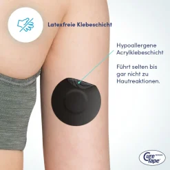 CureTape® Sensor Patch - Freestyle Libre 3 Sensor und Dexcom G7 Fixierpflaster><noscript><img width=