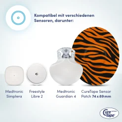 CureTape® Sensor Patch - Freestyle libre und Dexcom Sensor Fixierpflaster><noscript><img width=