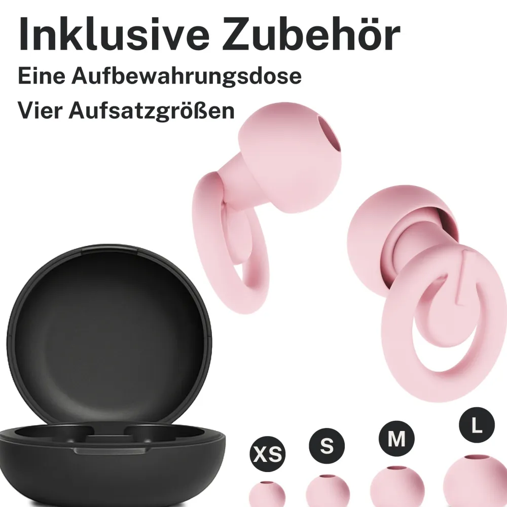 CUXCES Ohrstöpsel – 21 dB Gehörschutz für Schlaf, Reisen & Konzerte – wiederverwendbar, 4 Größen> Best