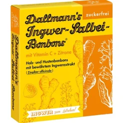 Dallmanns Ingwer-Salbei-Bonbons zuckerfrei| Discount