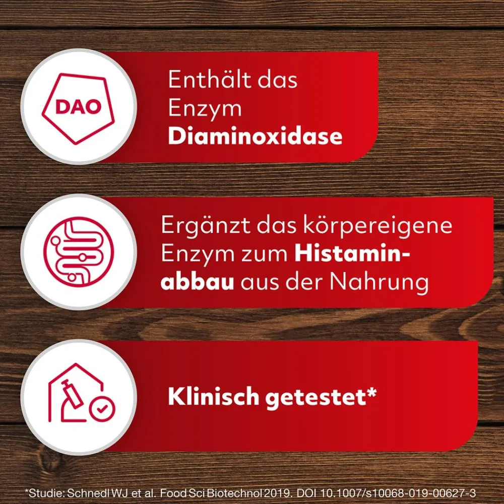 ® Tabletten zur Ergänzung des körpereigenen DAO-Enzyms zum Histaminabbau aus der Nahrung>Daosin
