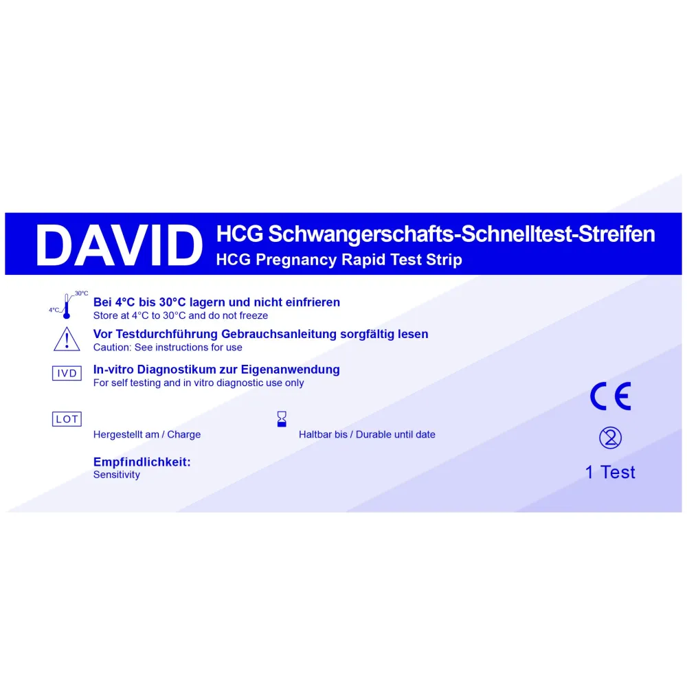Schwangerschaftstests Streifen HCG Schnelltest>DAVID Clearance
