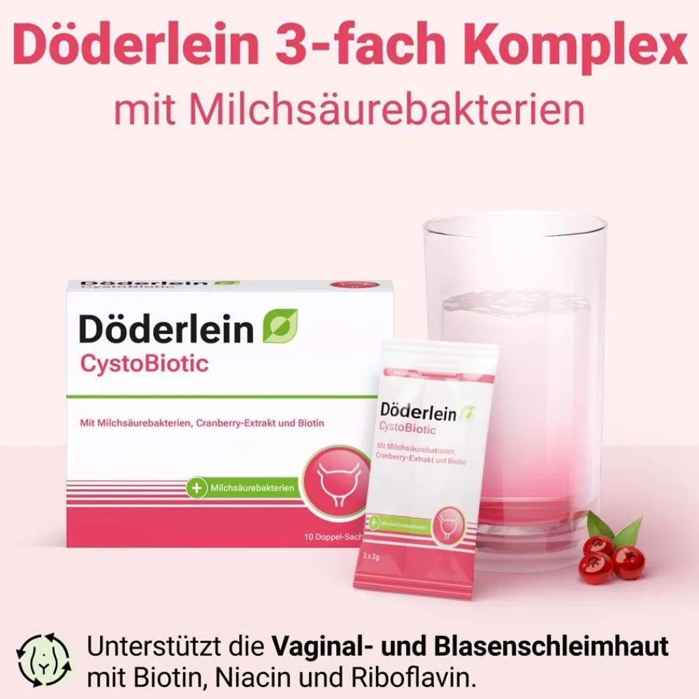 DÖDERLEIN® CystoBiotic Milchsäurebakterien + Cranberry Biotin> Sale