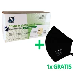 COVID-19 Antigen Corona Test + Gratis Nanovio FFP2>DEEPBLUE Clearance