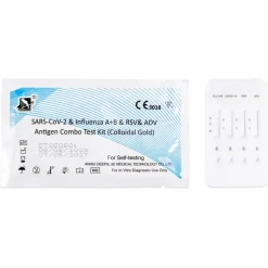DeepBlue 5-in-1 Test COVID-19 (Alle Varianten), Grippe A/B, RSV, Adenovirus + Gratis Nanovio FFP2><noscript><img width=