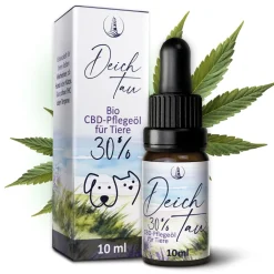 Deichtau Bio CBD Öl 30% für Hund & Katze - CBD-Hanföl-Tropfen – Echtes Cannabisöl - Deutsche Marke> Clearance