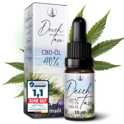 Deichtau CBD Öl 40% - Vollspektrum Hanföl - CBD-Tropfen – Echtes Cannabisöl - Deutsche Marke> Hot