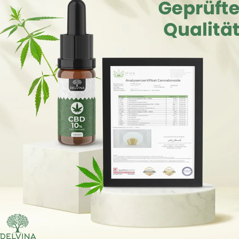 Delvina CBD Öl 10% Vollspektrum| Online