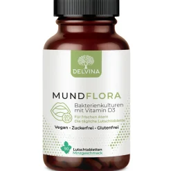 Delvina Mundflora - Lutschtabletten gegen Mundgeruch (Minzgeschmack)| New